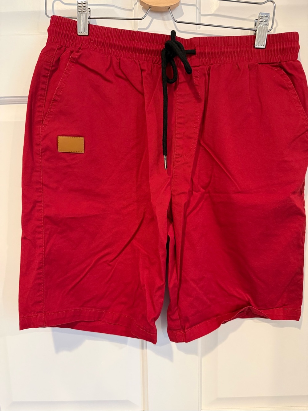 Red Drawstring Shorts